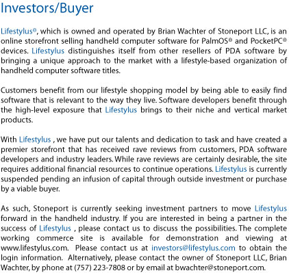 investors/buyer